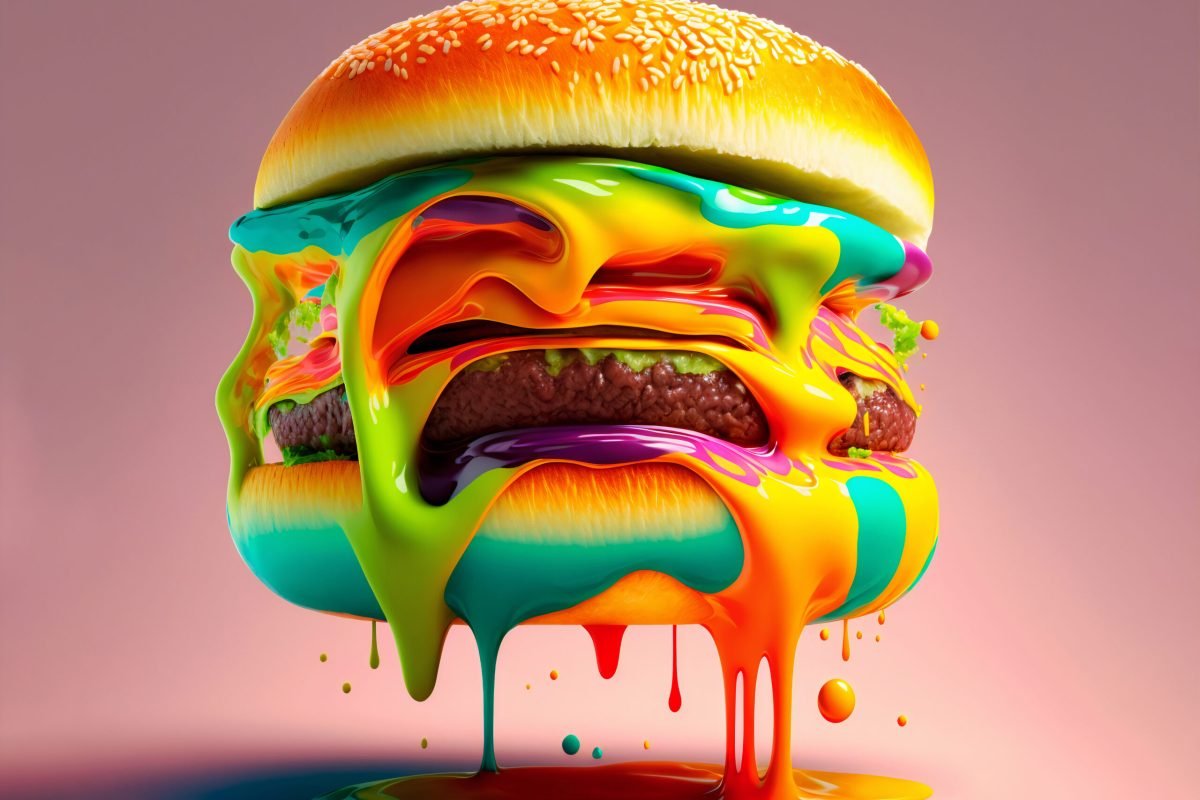 3d-rendering-burger-melting